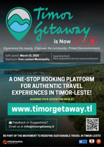 TimorGetaway Launch Flyer