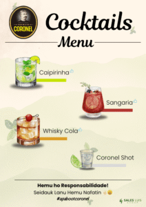 Cocktails Menu - VIP